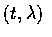 $(t,\lambda )$